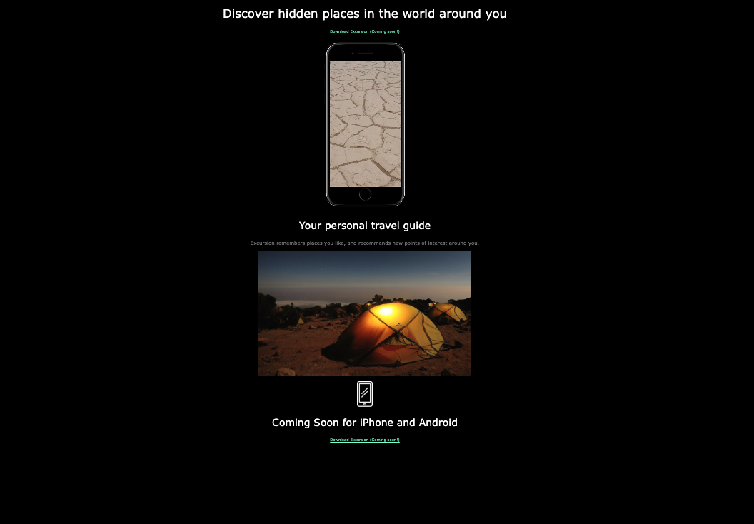 Excursion website